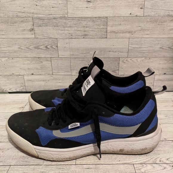 Vans Men's Black and Blue Athletic Sneakers Size 9.5 - Picture 2 of 7